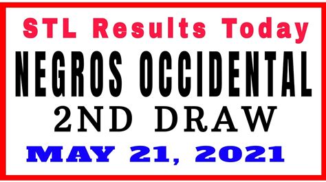 stl negros|PCSO Official .